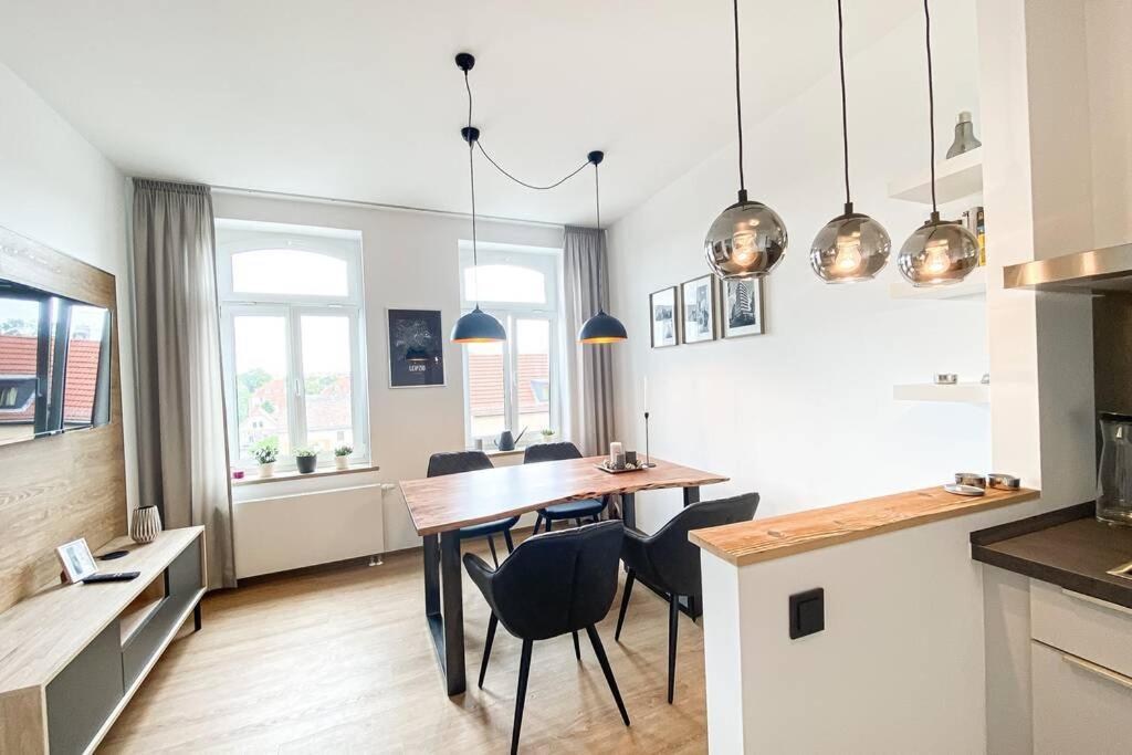 Luxus-Apartment In Leipzig Mit Privat-Parkplatz Bagian luar foto