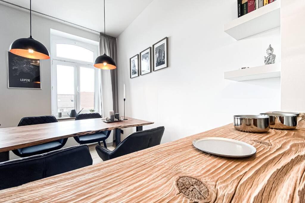 Luxus-Apartment In Leipzig Mit Privat-Parkplatz Bagian luar foto