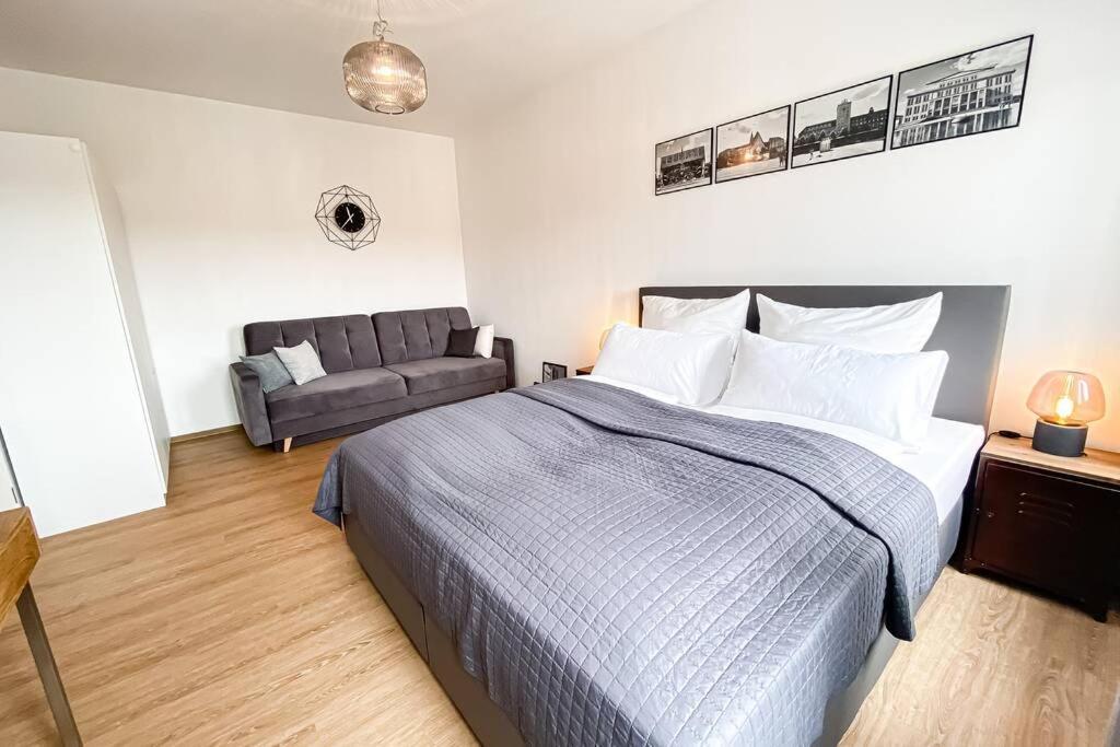 Luxus-Apartment In Leipzig Mit Privat-Parkplatz Bagian luar foto