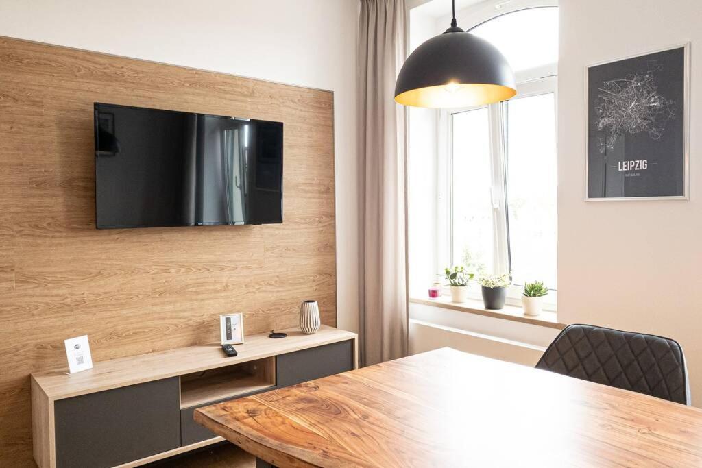 Luxus-Apartment In Leipzig Mit Privat-Parkplatz Bagian luar foto